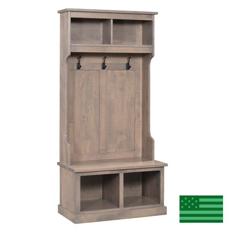 Santee Hall Seat with Cubbies